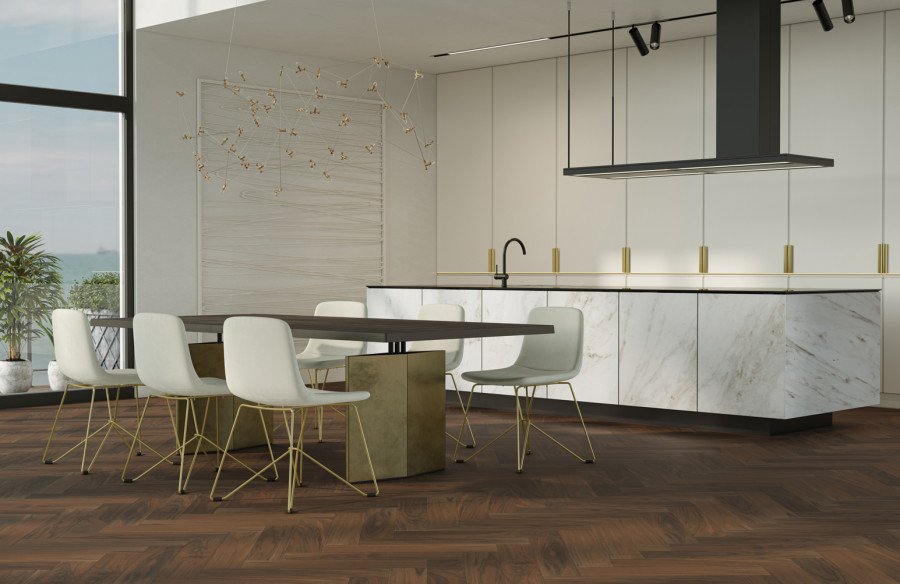 Кварцевый паркет Английская Ёлка Орех Американский 33-400-29 5/0,6 635x127 Quartz Parquet Кварцевый паркет Английская Ёлка Орех Американский 33-400-29 5/0,6 635x127 Quartz Parquet