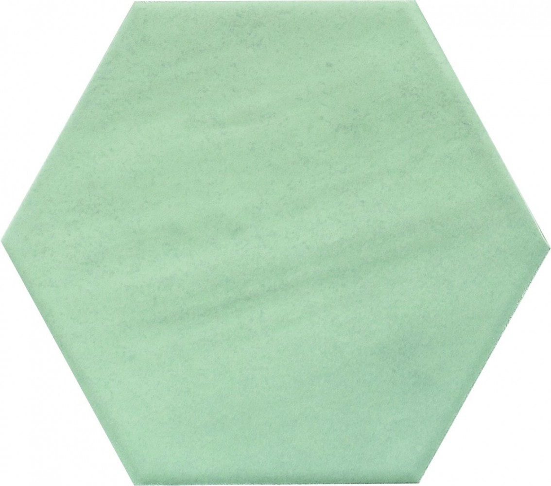 Плитка 15x13 Hexa Toscana Ghost Green глянцевая зеленый 8мм Ape Плитка 15x13 Hexa Toscana Ghost Green глянцевая зеленый 8мм Ape