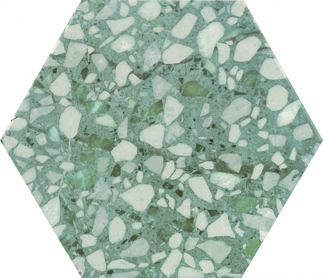 Керамогранит 27x23 Six terazzo sage матовая зеленый Durstone Керамогранит 27x23 Six terazzo sage матовая зеленый Durstone