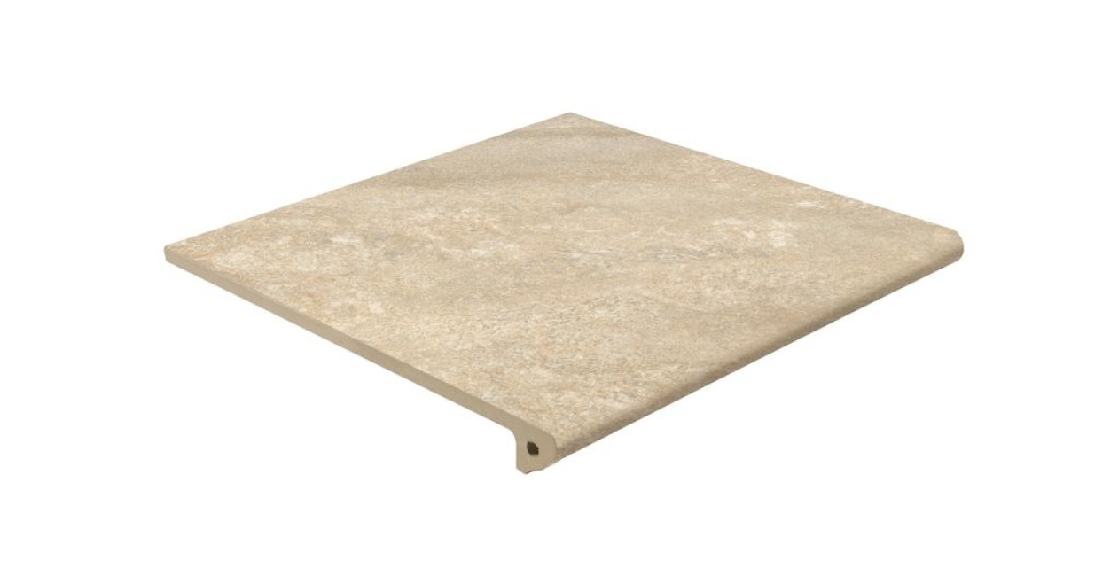 Ступень клинкер 33x33 12мм Petra Ocre 344 Флорентийская Peldano Fiorentino R12 противоскользящая бежевый Exagres Ступень клинкер 33x33 12мм Petra Ocre 344 Флорентийская Peldano Fiorentino R12 противоскользящая бежевый Exagres